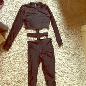 Open midriff jumpsuit, Size S